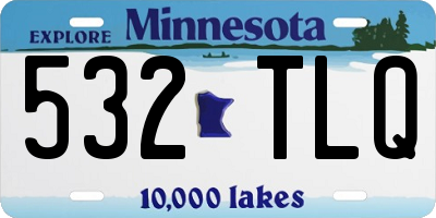 MN license plate 532TLQ