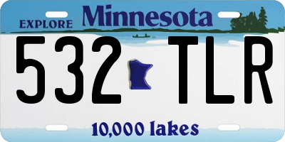MN license plate 532TLR