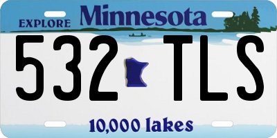 MN license plate 532TLS