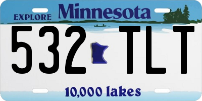 MN license plate 532TLT
