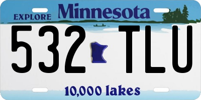 MN license plate 532TLU