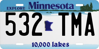 MN license plate 532TMA