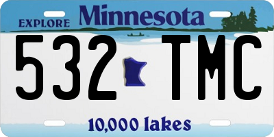 MN license plate 532TMC
