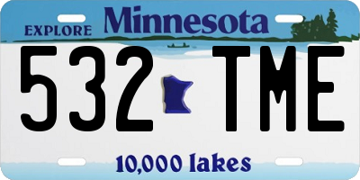 MN license plate 532TME