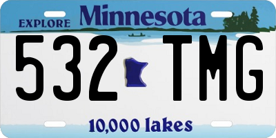 MN license plate 532TMG