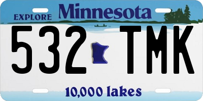 MN license plate 532TMK