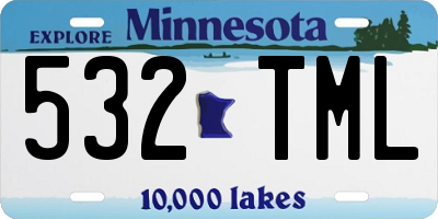 MN license plate 532TML