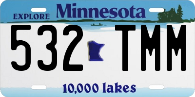 MN license plate 532TMM