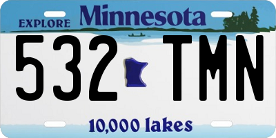 MN license plate 532TMN