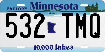 MN license plate 532TMQ