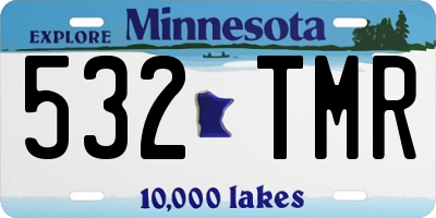 MN license plate 532TMR