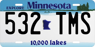 MN license plate 532TMS
