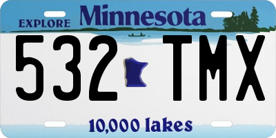 MN license plate 532TMX