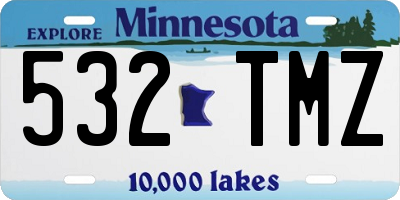 MN license plate 532TMZ