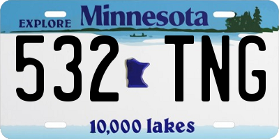 MN license plate 532TNG