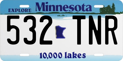 MN license plate 532TNR