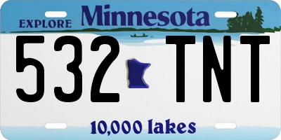 MN license plate 532TNT