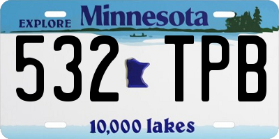 MN license plate 532TPB