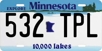 MN license plate 532TPL