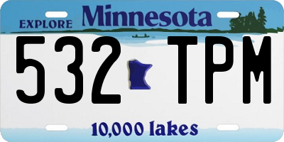 MN license plate 532TPM