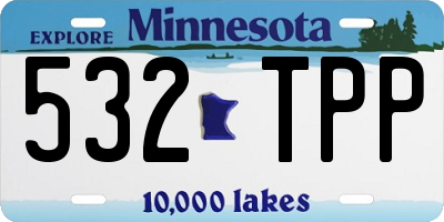 MN license plate 532TPP