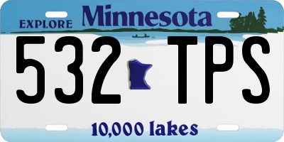 MN license plate 532TPS