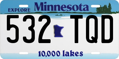 MN license plate 532TQD