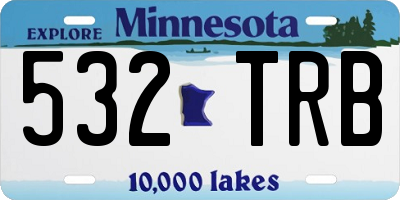 MN license plate 532TRB