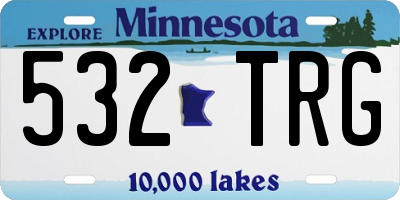 MN license plate 532TRG