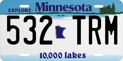 MN license plate 532TRM