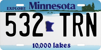 MN license plate 532TRN