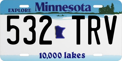 MN license plate 532TRV