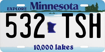 MN license plate 532TSH