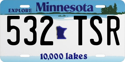 MN license plate 532TSR