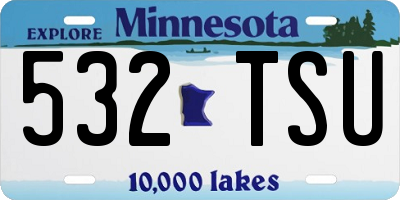 MN license plate 532TSU
