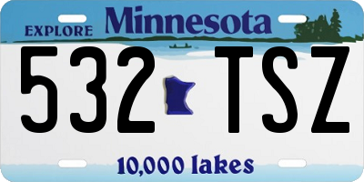 MN license plate 532TSZ
