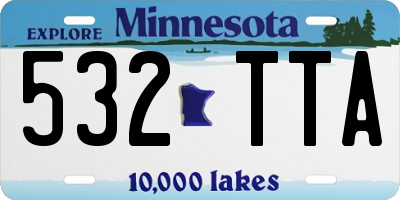 MN license plate 532TTA