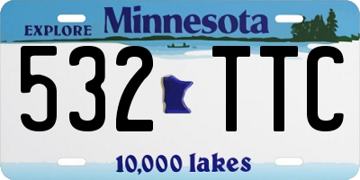 MN license plate 532TTC