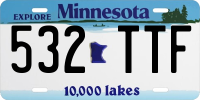 MN license plate 532TTF