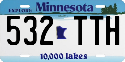 MN license plate 532TTH