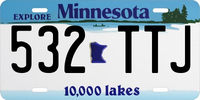 MN license plate 532TTJ