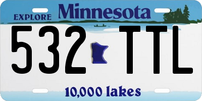 MN license plate 532TTL