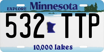 MN license plate 532TTP