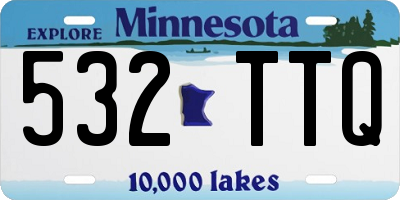 MN license plate 532TTQ