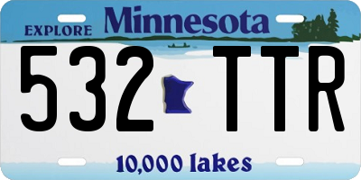 MN license plate 532TTR