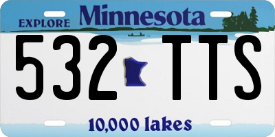 MN license plate 532TTS
