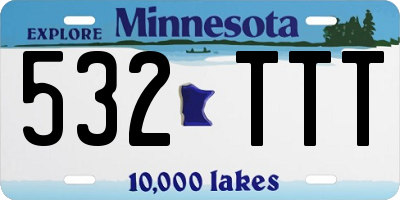 MN license plate 532TTT