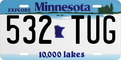 MN license plate 532TUG