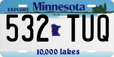MN license plate 532TUQ
