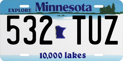 MN license plate 532TUZ
